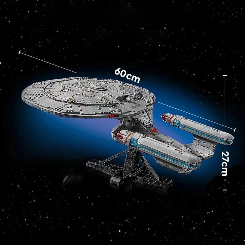 Hot news Aviation enterprise NCC-1701-D ship building block brick model birthday men and women holiday gifts